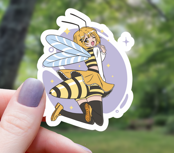 Anime Bee Girl sticker.