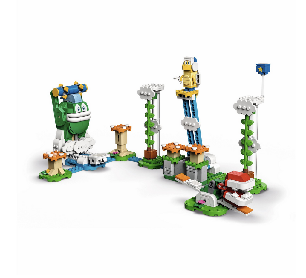 Lego Super Mario Big Spike's cloudtop challenge expansion. Ages 7 and up. 540 pieces.