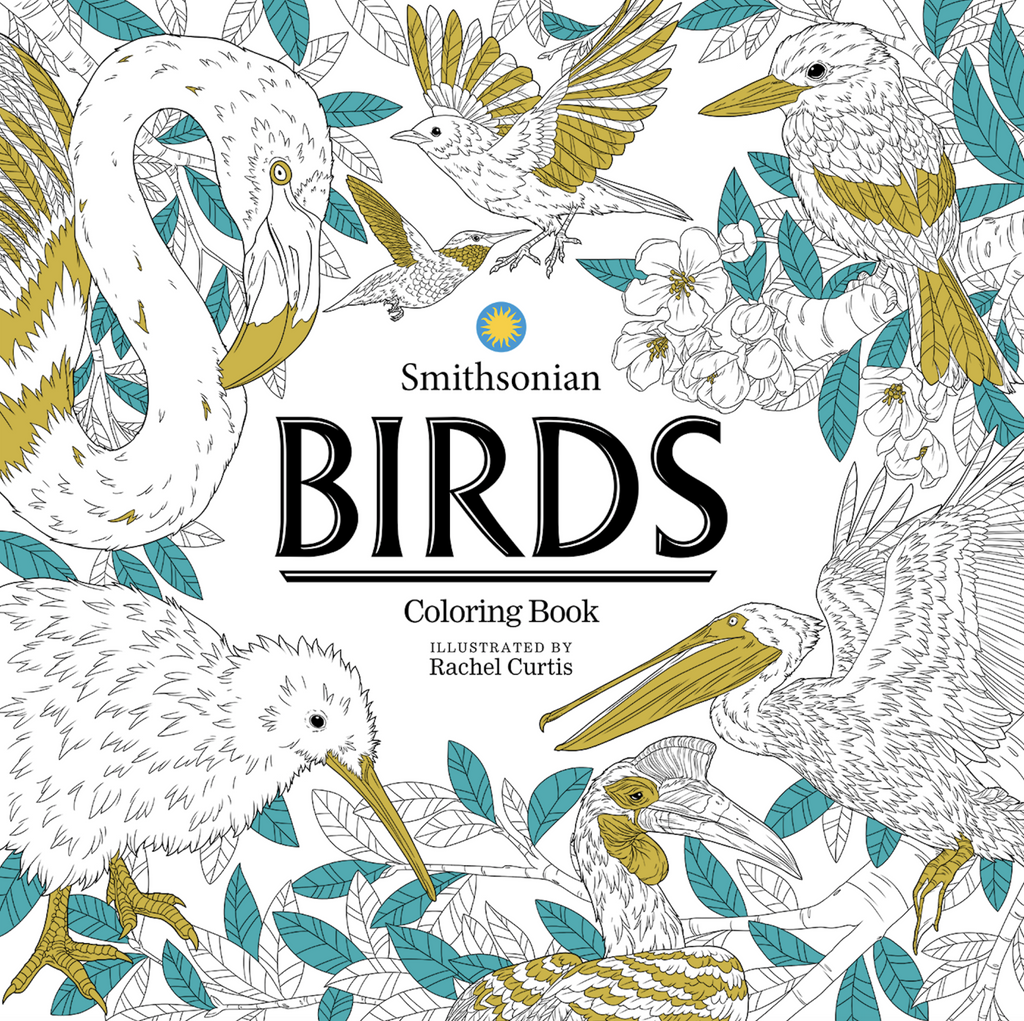 Cover of Smithsonian Birds Coloring Book.