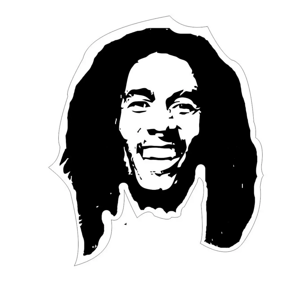 Bob Marley sticker.
