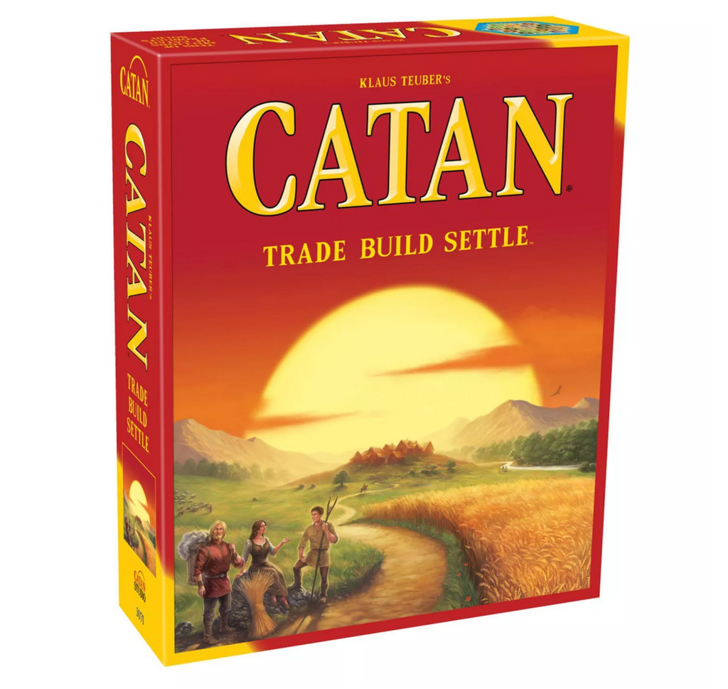 Klaus Teuber's Catan. Trade Build Settle game.