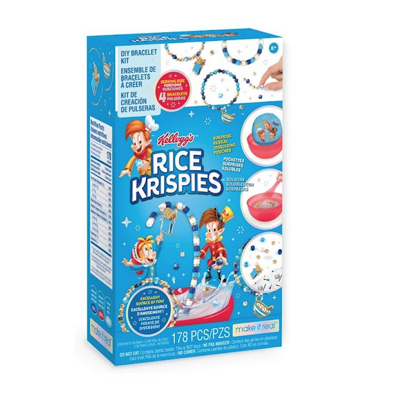 Box for Kellogg's Rice Krispies Bracelet kit. 