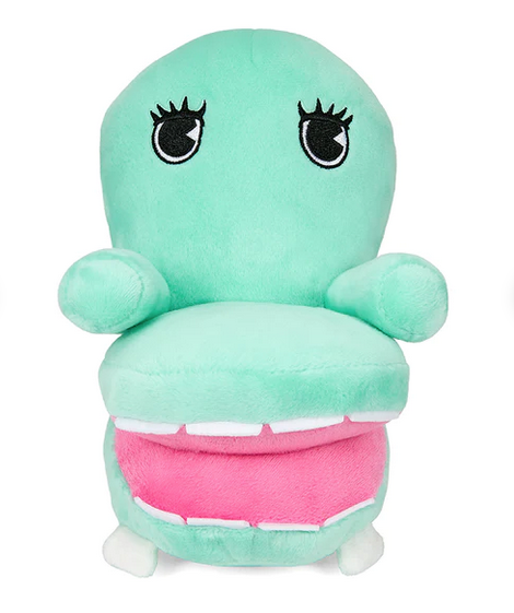 8-inch Chairry Phunny plush. Chairry is a light green overstuffed chair with beautiful big eyes and cheerful smile. 