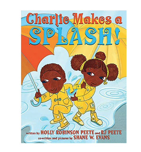 Cover of Charlie Makes a Splash by Holly Robinson Peete and RJ Peete.