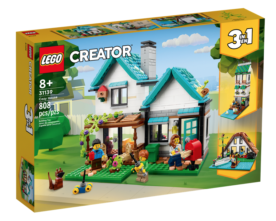 Lego Creator Cozy House. Ages 8 and up. 808 pieces.