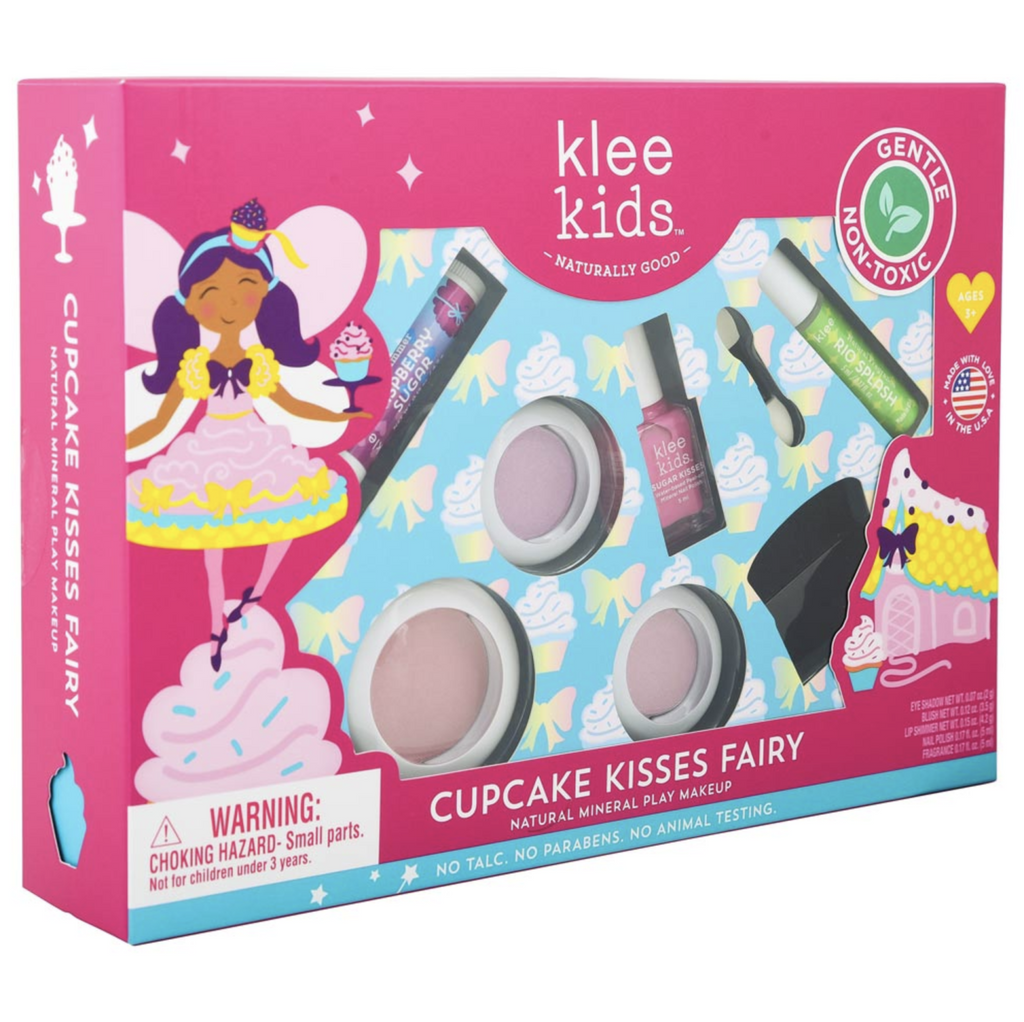 Box of Cupcake Kisses Fairy Natural Mineral Play makeup set.