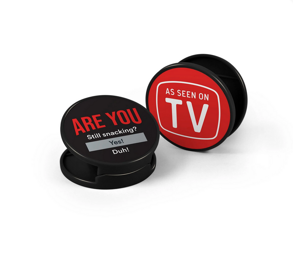 Are You Still Snacking and As Seen On Tv bag clips.