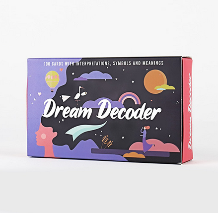 Cover of the box containing the Dream Decoder cards. 