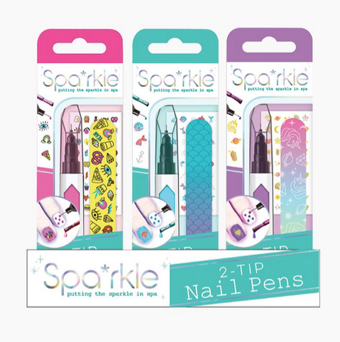Nail art tool for kids a dual-tip pen to brush on polish or decorate their nails with fine details, and the included sticker sheet makes it easy to add even more colorful fun. 