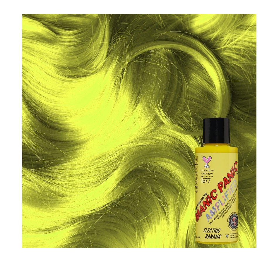 Neon Yellow Electric Banana hair color by Manic Panic.