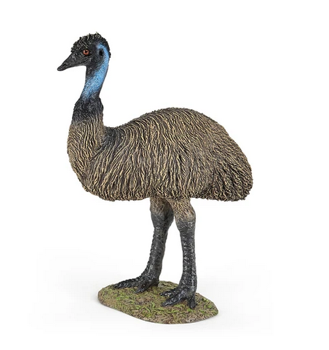 Detailed plastic small figure of an emu.
