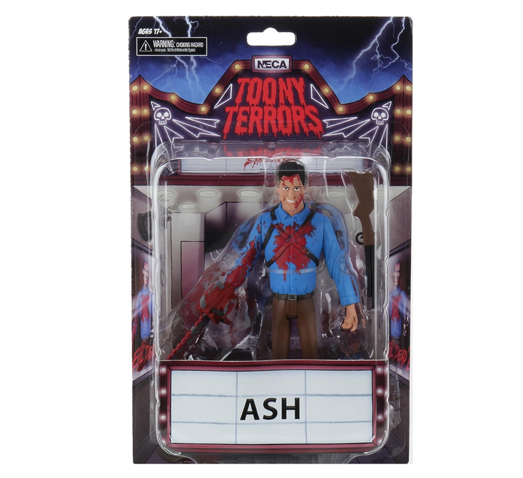 The Toony Terrors Ash from Evil Dead 2 figure in a clear blister card. 