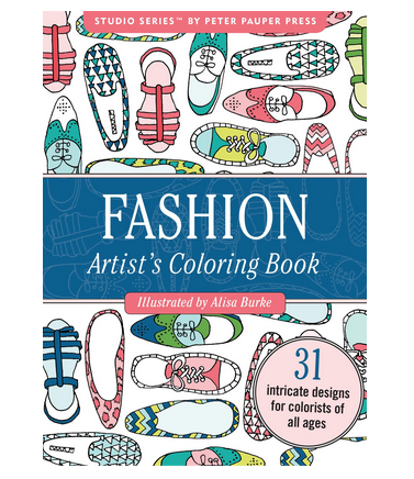Fashion artist's coloring book. 31 intricate desgns for colorists of all ages.