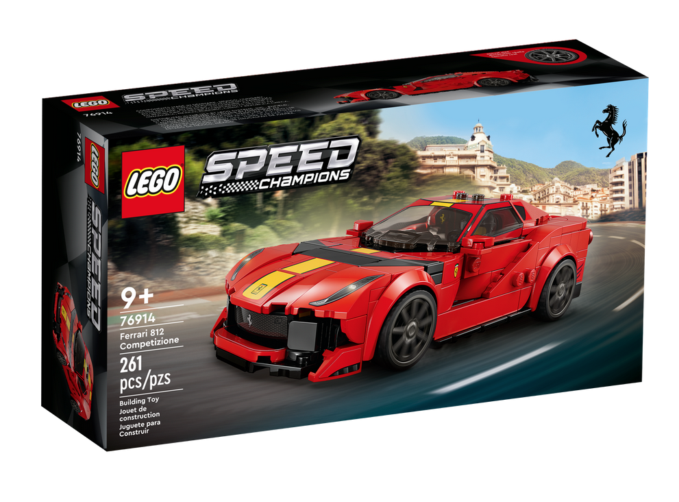 Lego speed champions ferrari 812 competizione. Ages 9 and up. 261 pieces.
