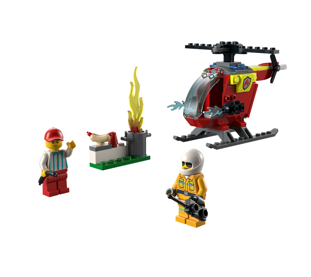 Lego city fire helicopter. Ages 4 and up. 53 pieces.