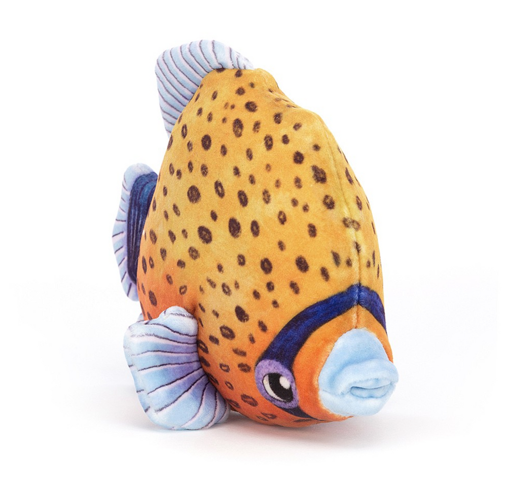 Different view of Fishiful Orange fish by Jellycat.