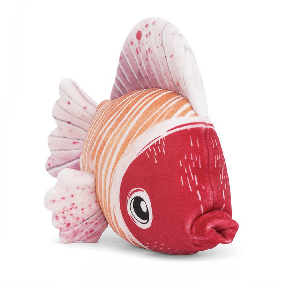 Spotted pink fishiful plush fish by Jellycat.
