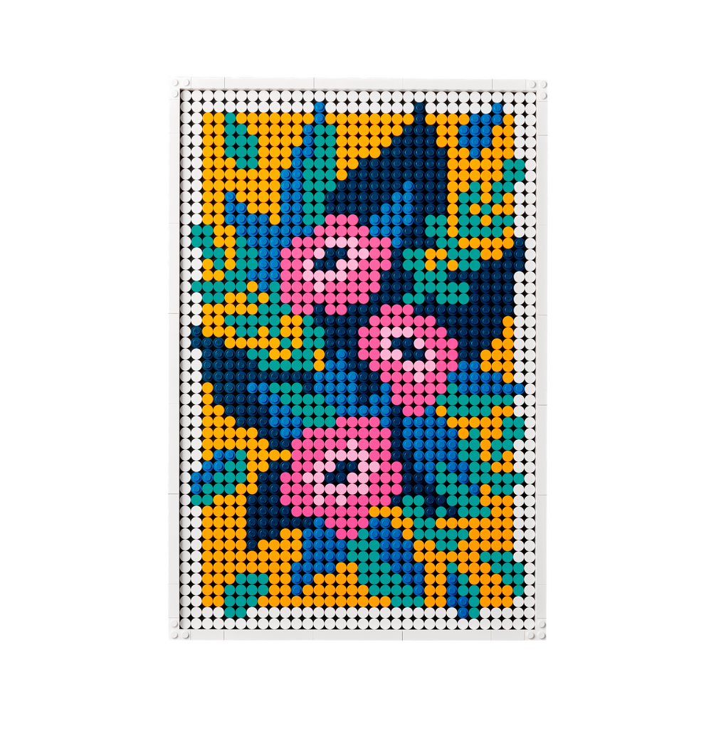 Lego Floral Art. 1 picture 3 designs. Ages 18 and up. 2870 pieces.