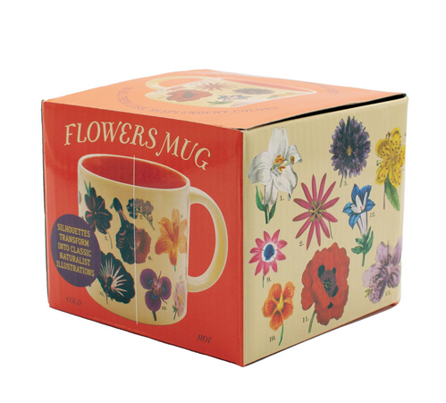 Flowers Heat Changing Mug box. 