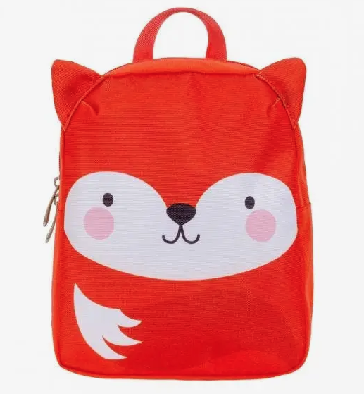 Small orange fox backpack.