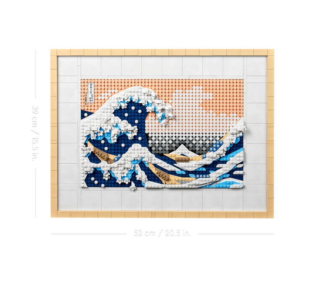 Lego The Great Wave Hokusai. Ages 18 and up. 1810 pieces.