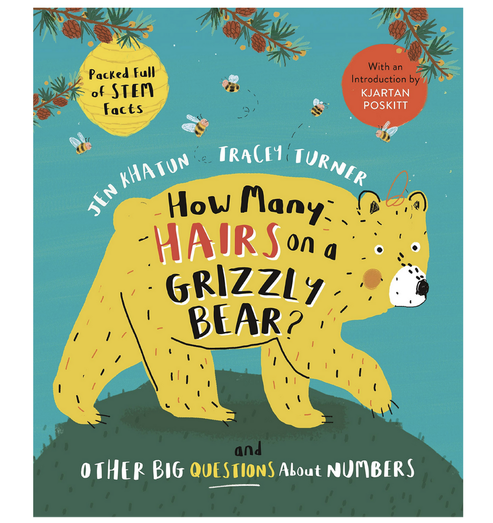 Cover of How Many Hairs on a Grizzly Bear? And Other Big Questions About Numbers. 