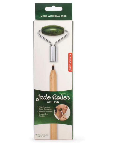 Jade Roller with Pen box. 
