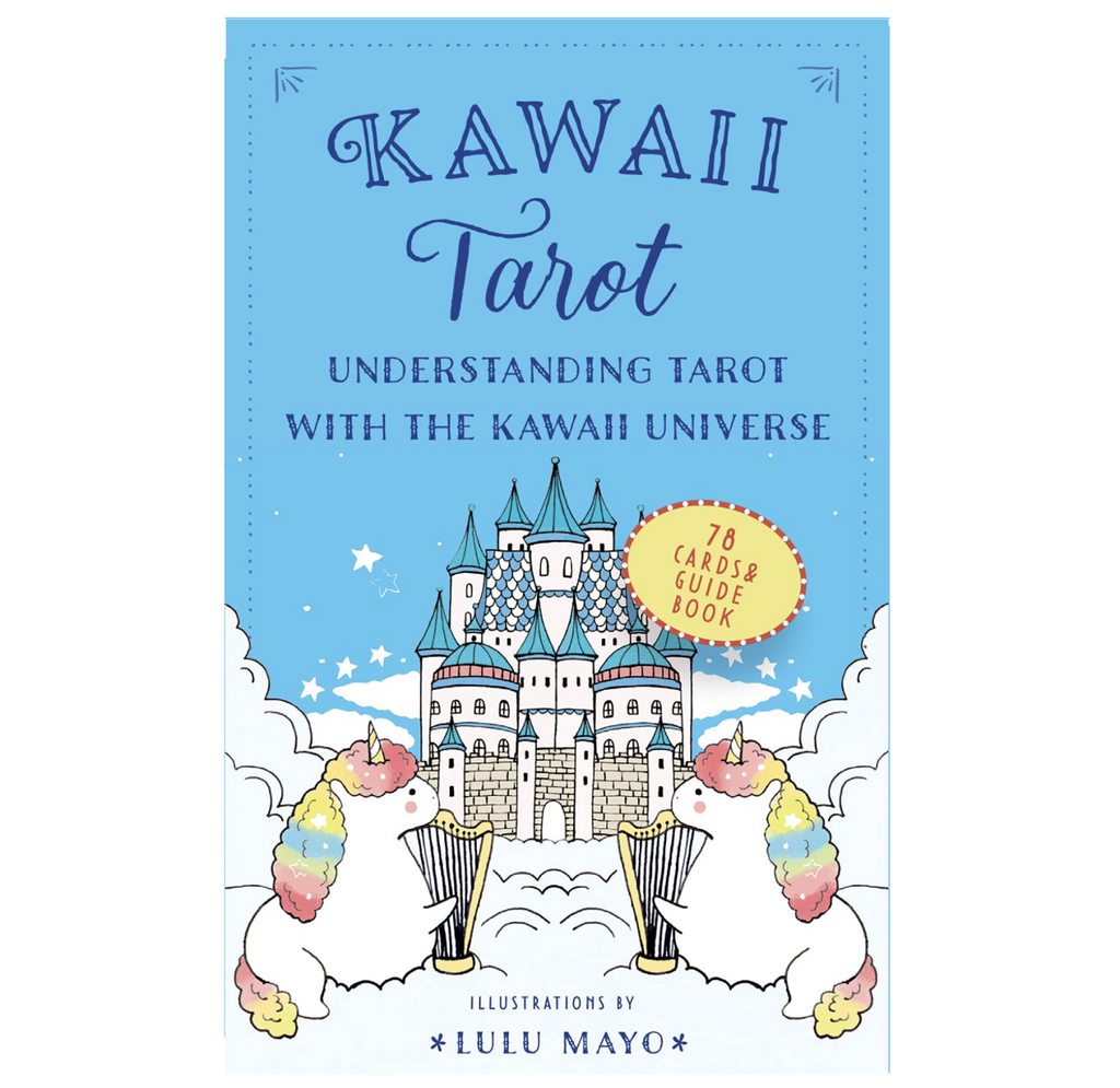 Box of Kawai Tarot: Understanding tarot with the kawaii universe. 78 cards and guide book. Illustrations by Lulu Mayo.