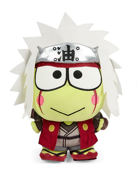 Naruto Shippuden® x Hello Kitty® and Friends in a new and adorable plush cosplay collection that celebrates both the super-popular anime series and the global Sanrio megastars! This Keroppi™ 13" Plush is dressed in Jiraiya cosplay for the must-have mashup of the year.