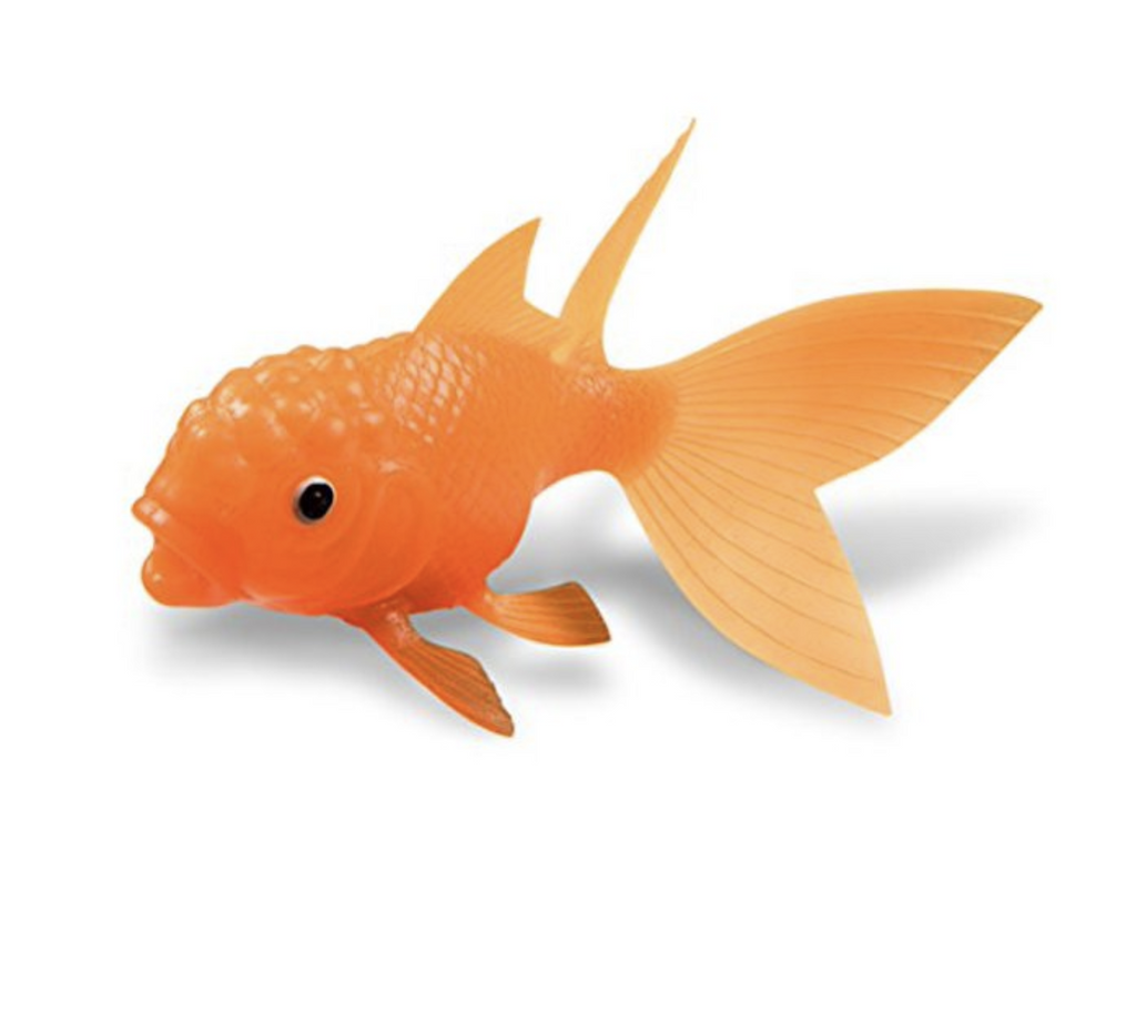 Orange Koi Toy silicone fish bath toy.
