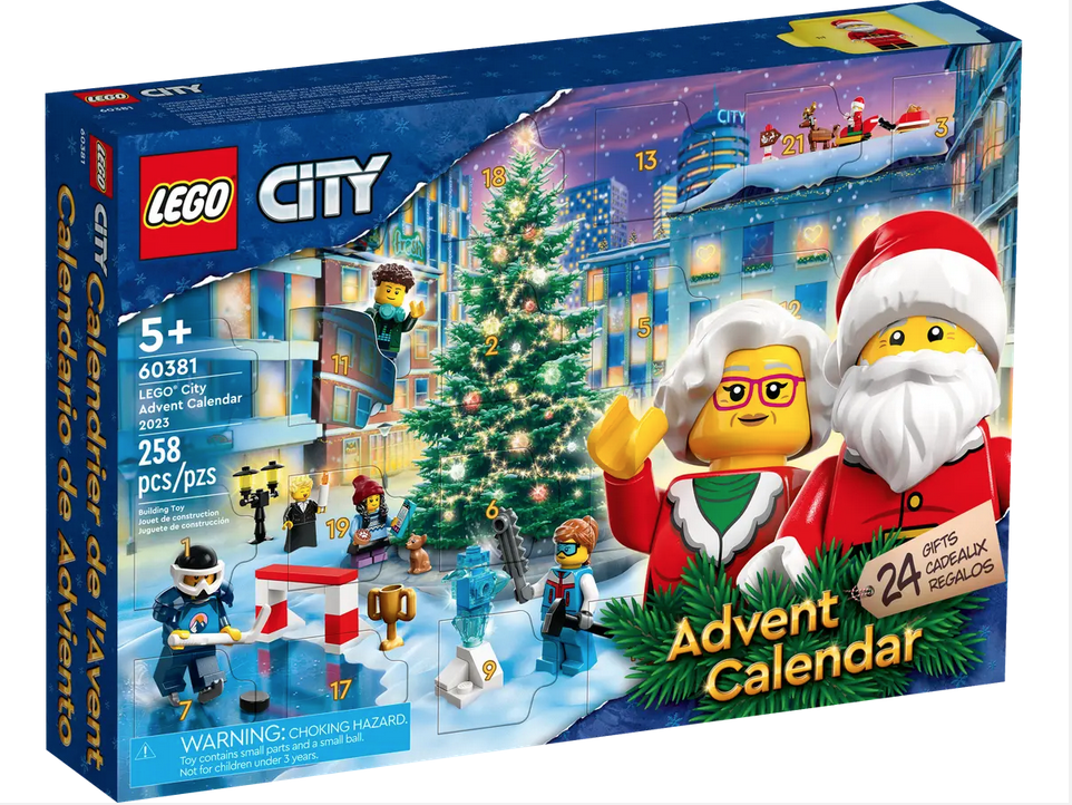 Front of LEGO City Advent Calendar box. 