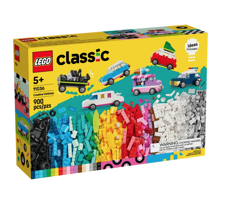 LEGO Creative Vehicle box depicting many vehicles that can built with the set. 