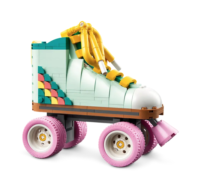 The Retro Rollerskate built from the 3 in 1 LEGO Creator set. 