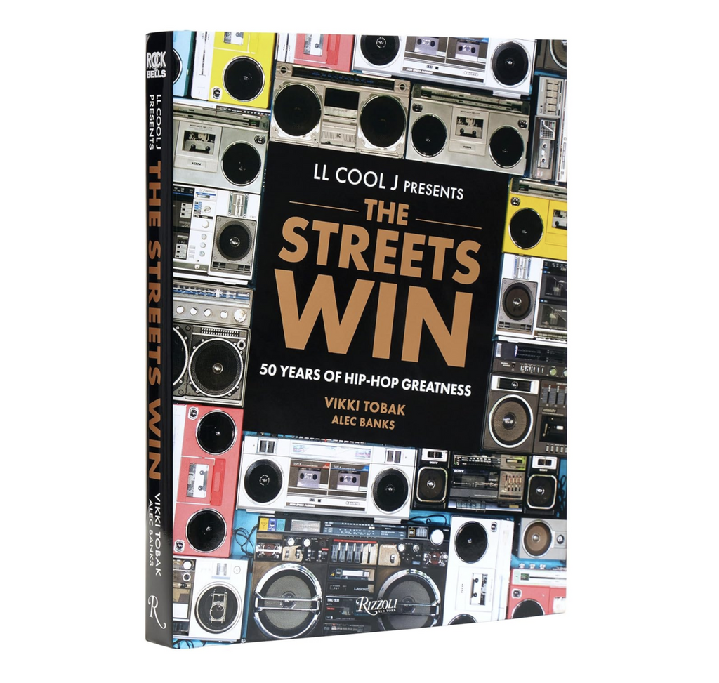 Cover of coffee table book LL COOL J presents The Streets Win- 50 Years of Hip-Hop Greatness.
