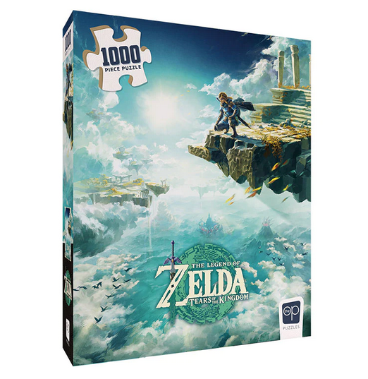 Celebrate a return to Hyrule and the adventure that awaits in the wild vastness with this collectible jigsaw puzzle featuring Link from The Legend of Zelda Tears of the Kingdom