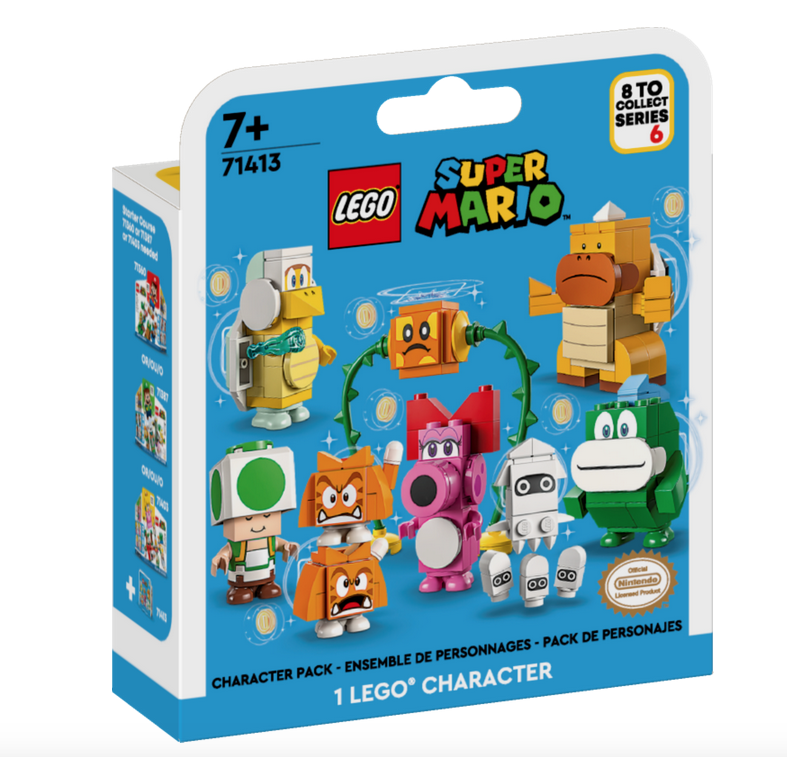 Super Mario Lego character pack box. 