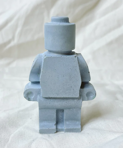Legoman Concrete Large Blue World of Mirth