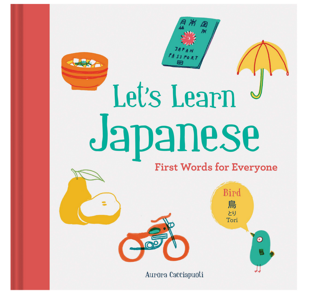Cover of "Let's Learn Japanese: First Words for Everyone" by Aurora Cacciapuoti.