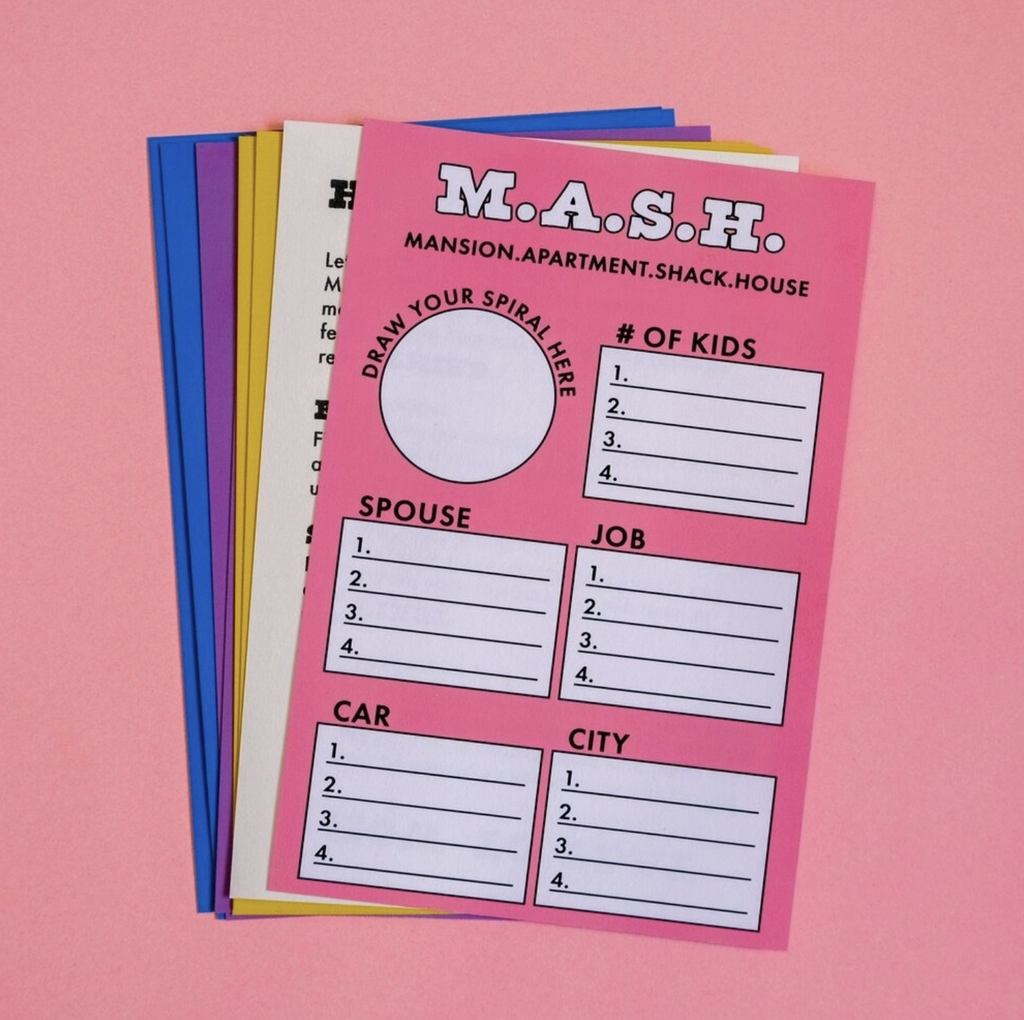 M.A.S.H. Game Cards – World of Mirth