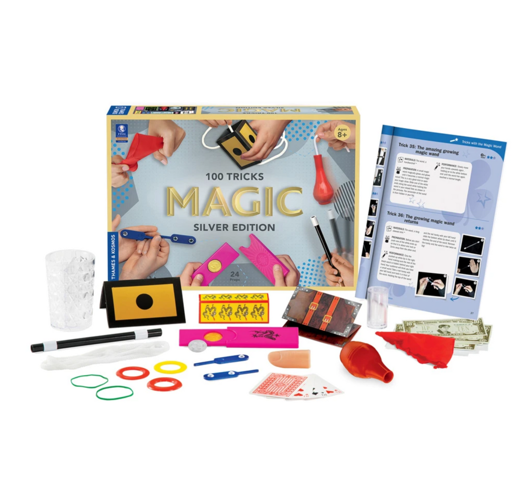 Magic Silver edition set. 100 tricks. Ages 8 and up.