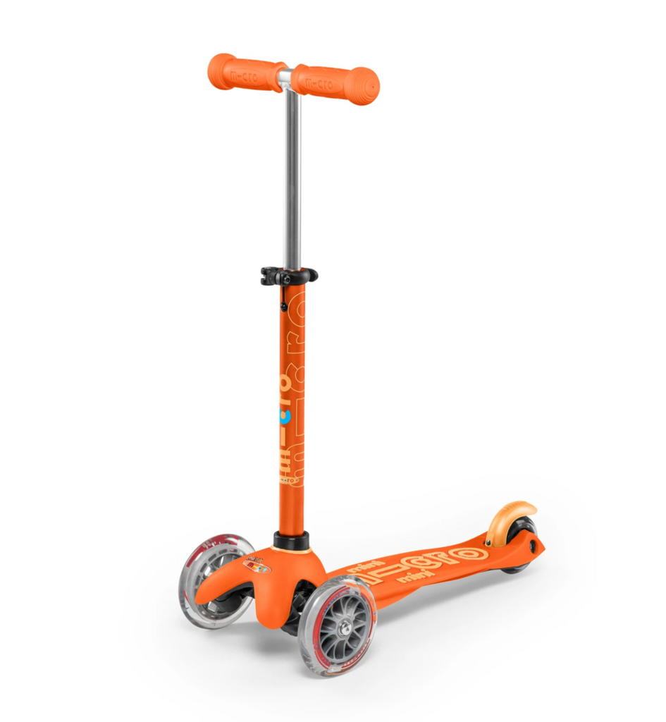 Orange Mini Deluxe Micro Scooter.