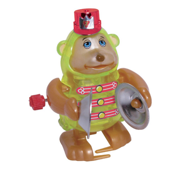 Toy monkey top with cymbals