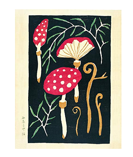 Postcard illustration from Mushroom Postcards book. 