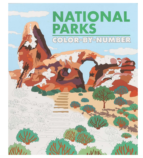 National Parks Color By Number cover. 