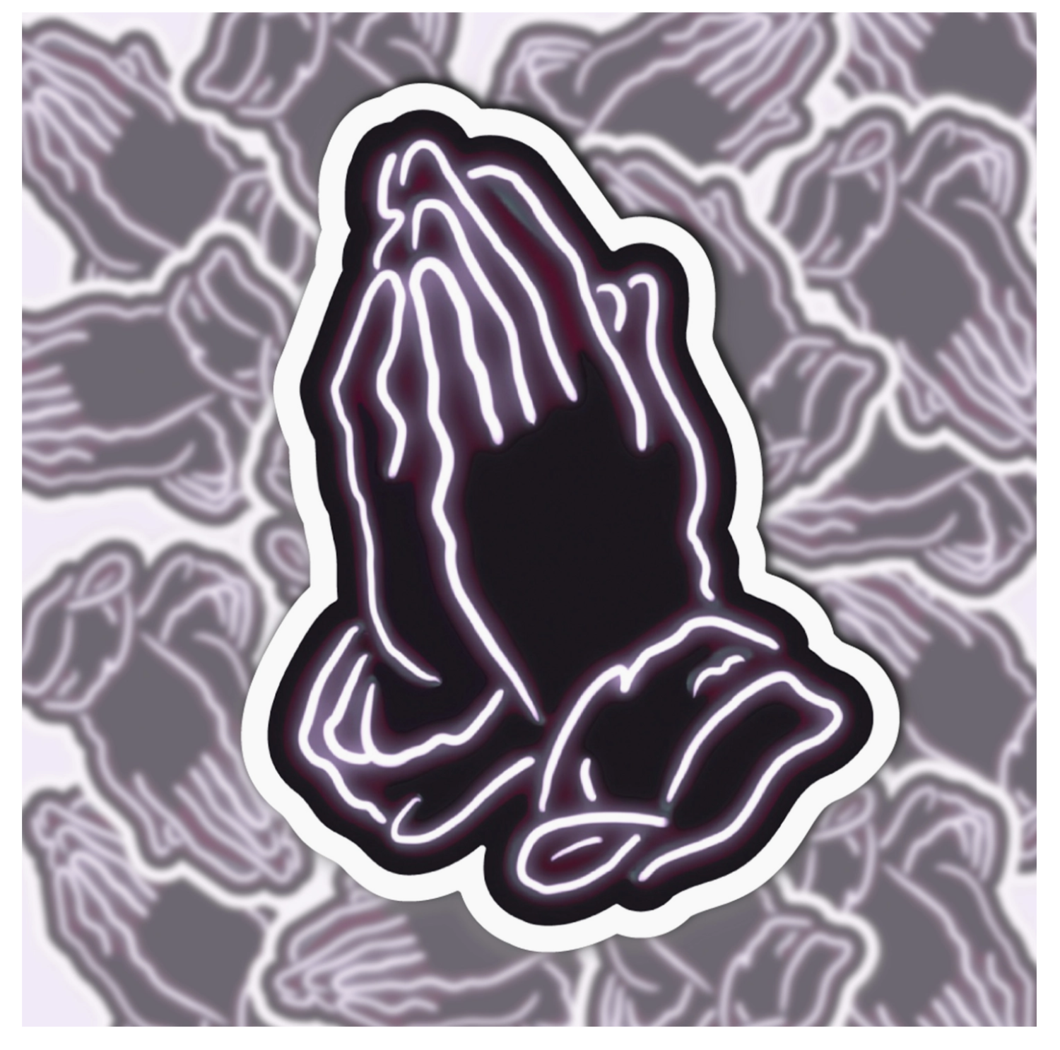 Neon Prayers Sticker – World of Mirth