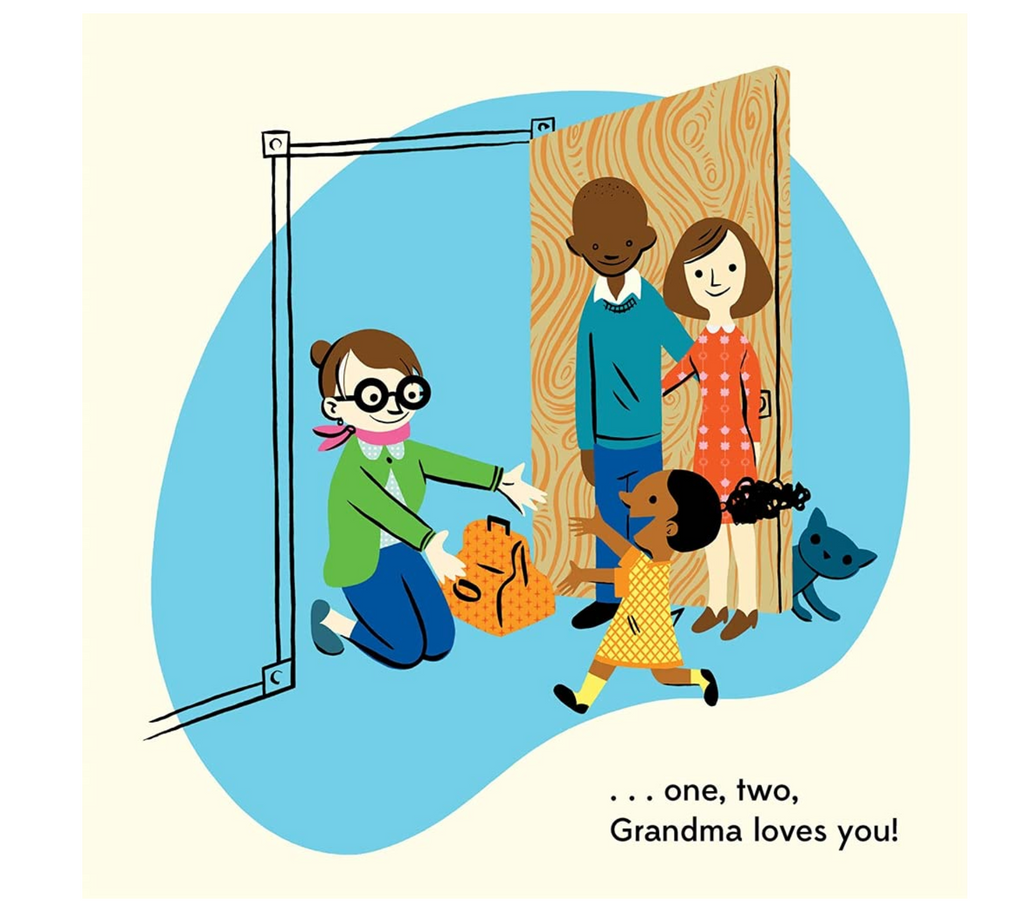 Page of "One, Two, Grandma Loves You" by Shelly Becker and Dan Yaccarino.