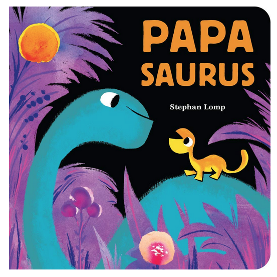 Papasaurus Board book cover. 