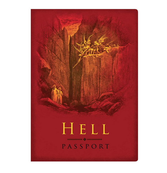 Hell Passport notebook cover. 