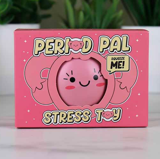 The Period Pal Stress Toy in it's box. 