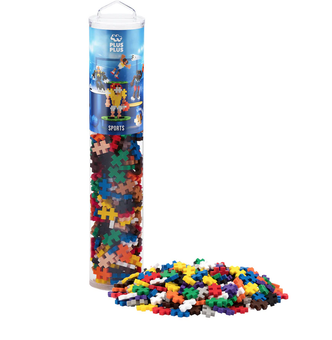 The 240 piece Sports Mix tube is a great way to get started with Plus-Plus. Kids will learn to create in 2D or 3D, encouraging open-ended, creative play. It’s a perfect STEM toy to develop fine motor skills, focus and patience. Sports mix (Red, Yellow, Blue, Green, Camel, Peach, Brown, Black, Orange, White).